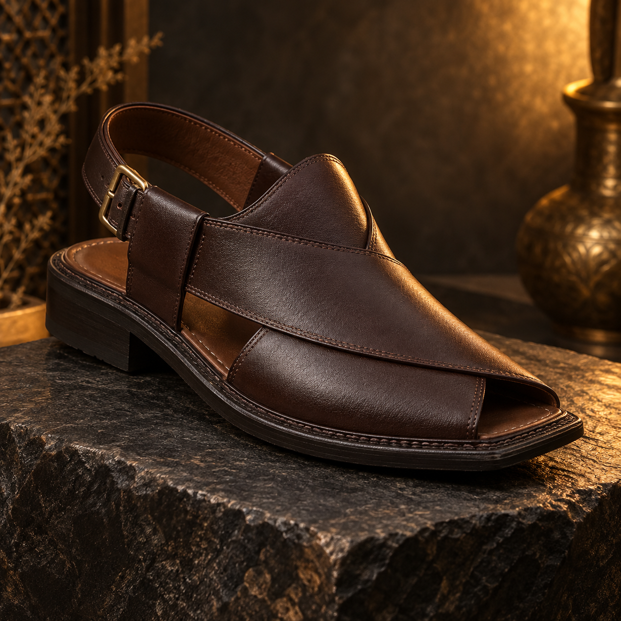 Noir Peshawari Chappal
